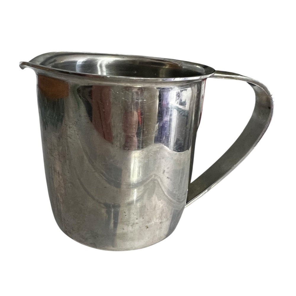 Vintage Oneida Sambonet Silver Plated Open Creamer 18-8 Heavily Patina Some Wear